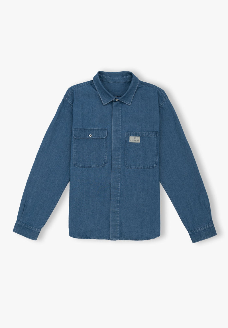 Sobrecamisa Denim Marino