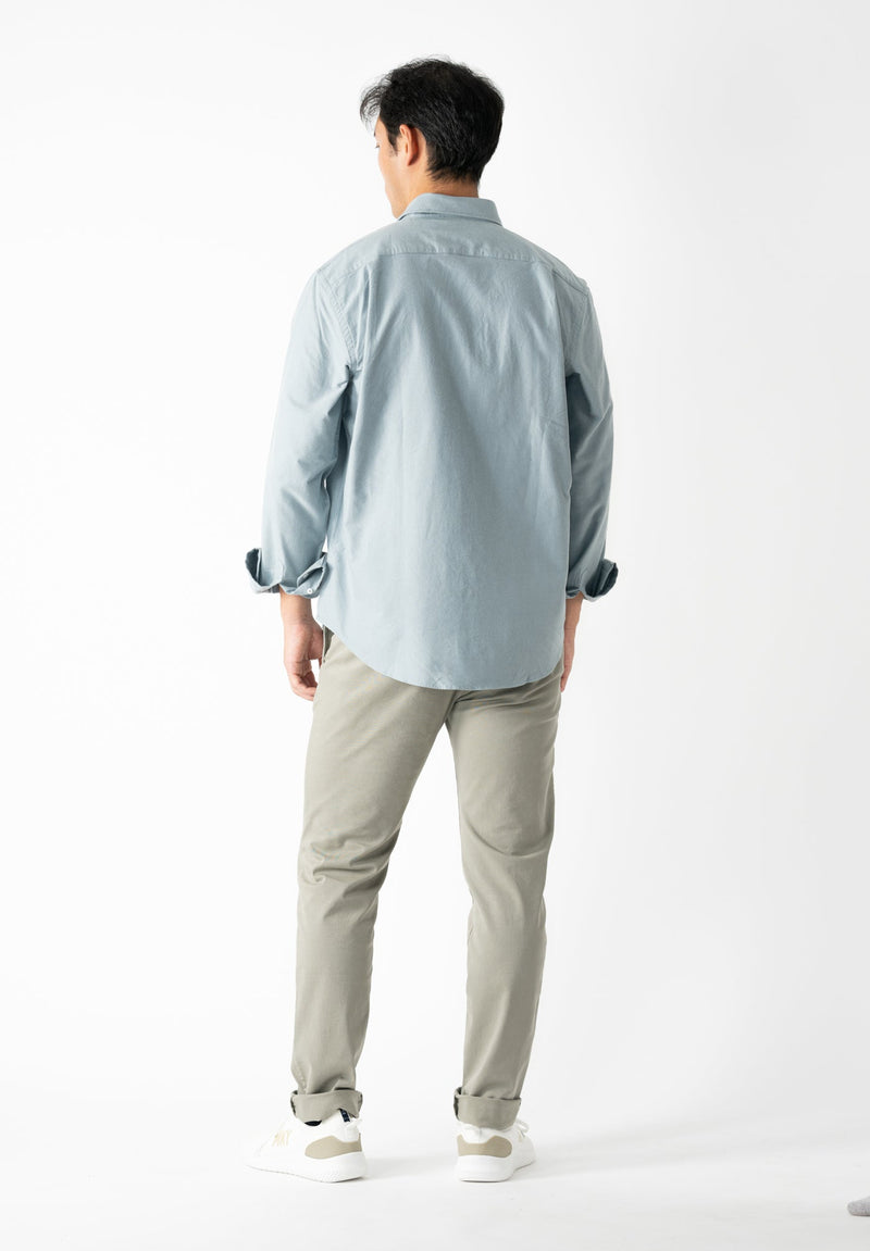 Camisa Oxford Brushed Dark Green